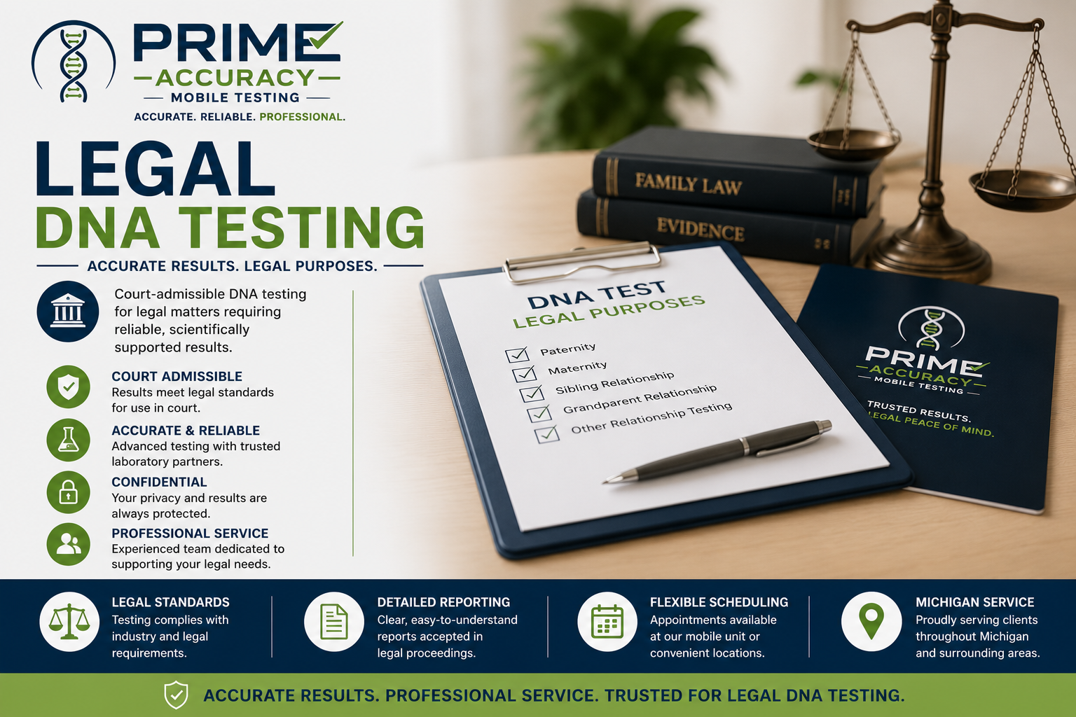 Legal Relationship DNA Testing (Michigan)