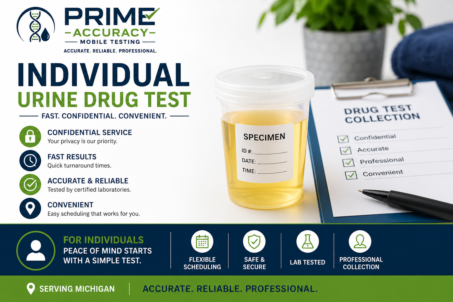 Individual Urine Non-DOT Drug Testing (Michigan)